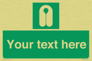 Custom sign safe condition Lifejacket